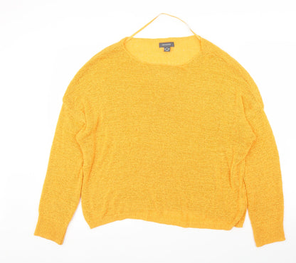 Primark Womens Yellow   Pullover Jumper Size M