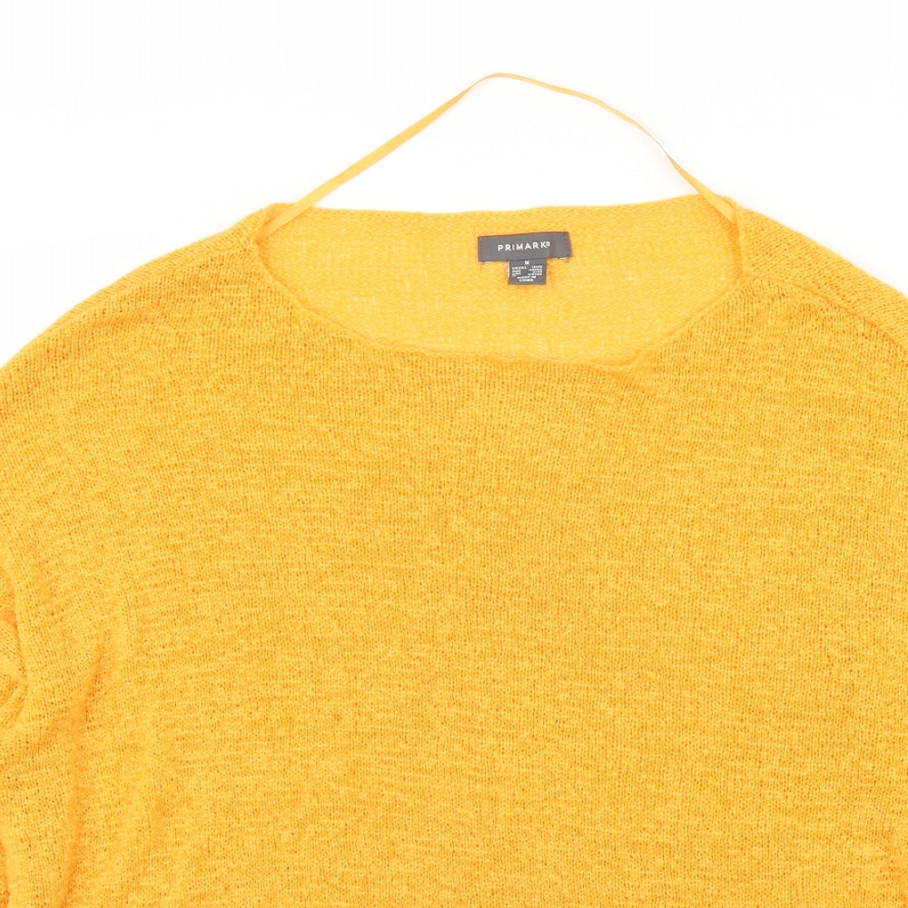 Primark Womens Yellow   Pullover Jumper Size M