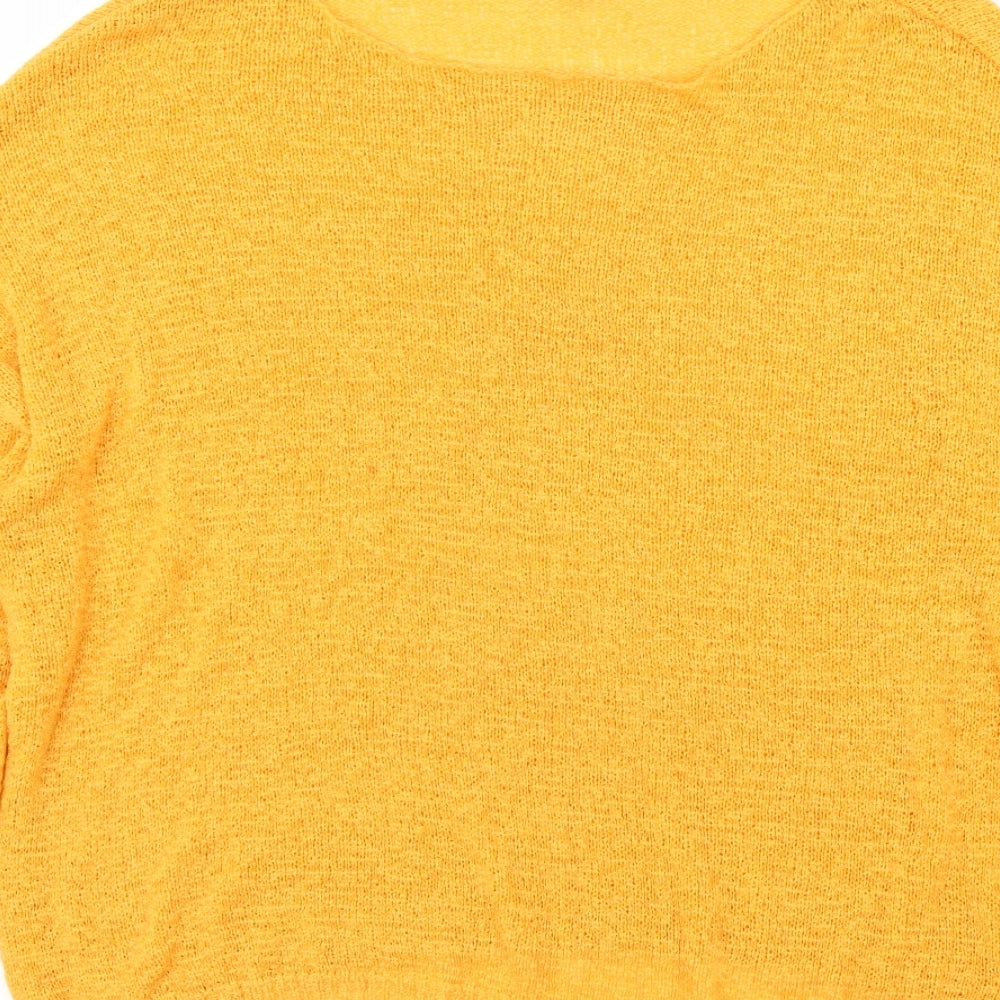 Primark Womens Yellow   Pullover Jumper Size M