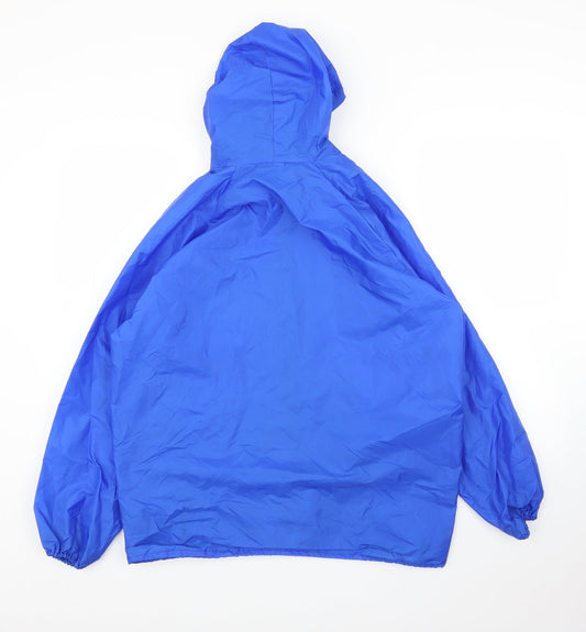 Womens UK Size S Preworn Blue Rain Coat