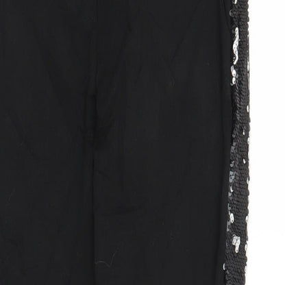 Latte Womens Black   Carrot Trousers Size S L27 in