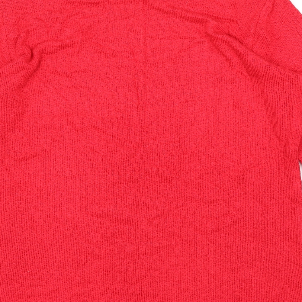 Mr Max Fashion Womens Red   Pullover Jumper Size XS