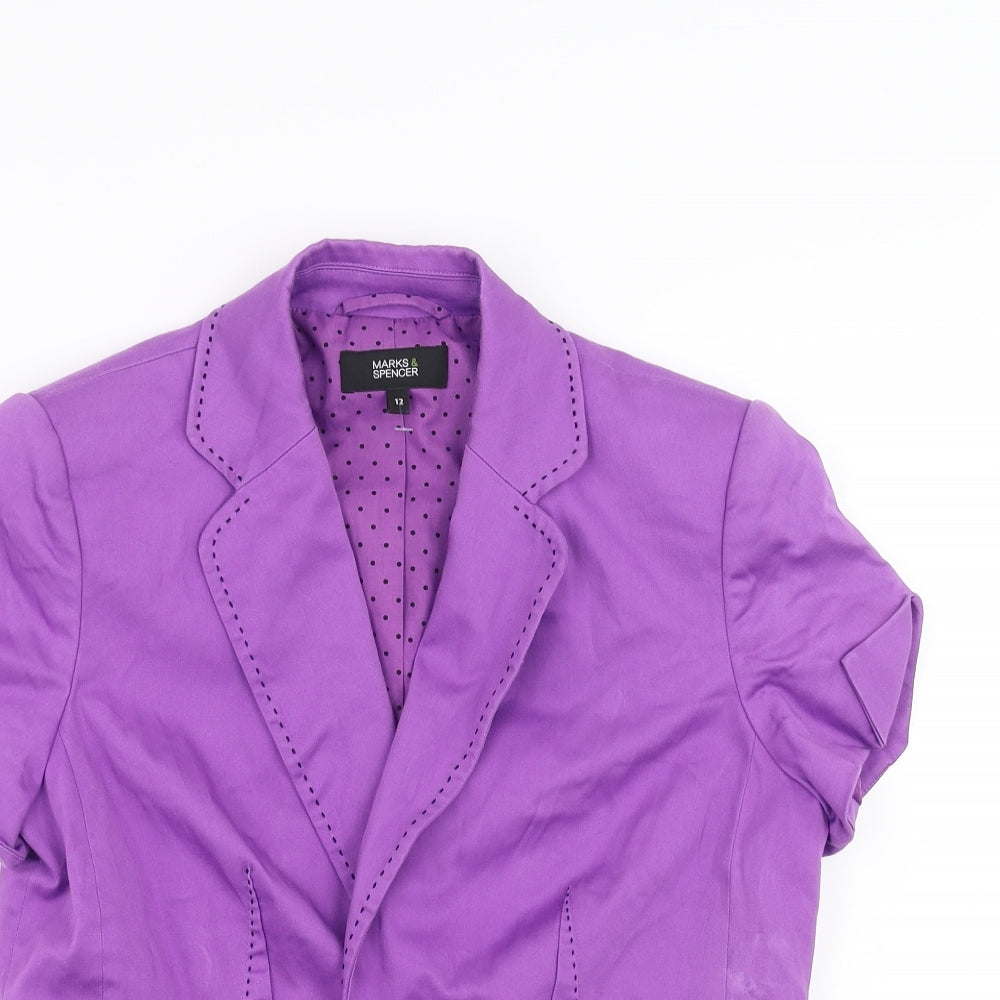 Marks and Spencer Womens Purple   Jacket Suit Jacket Size 12