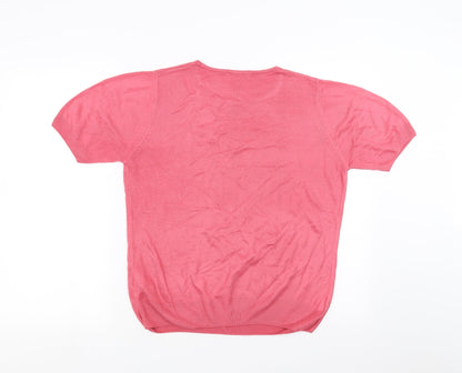 Marks and Spencer Womens Pink   Pullover Jumper Size 16