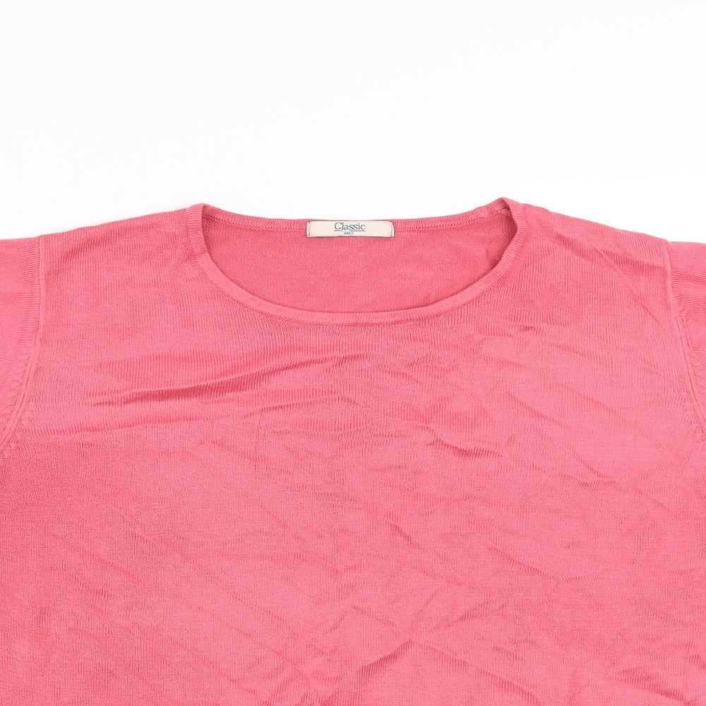 Marks and Spencer Womens Pink   Pullover Jumper Size 16