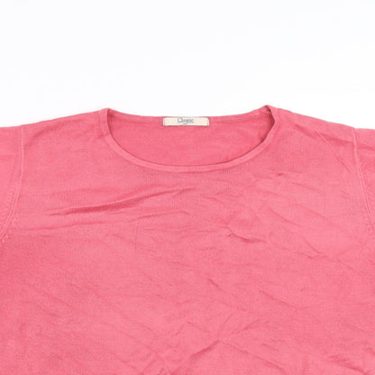 Marks and Spencer Womens Pink   Pullover Jumper Size 16