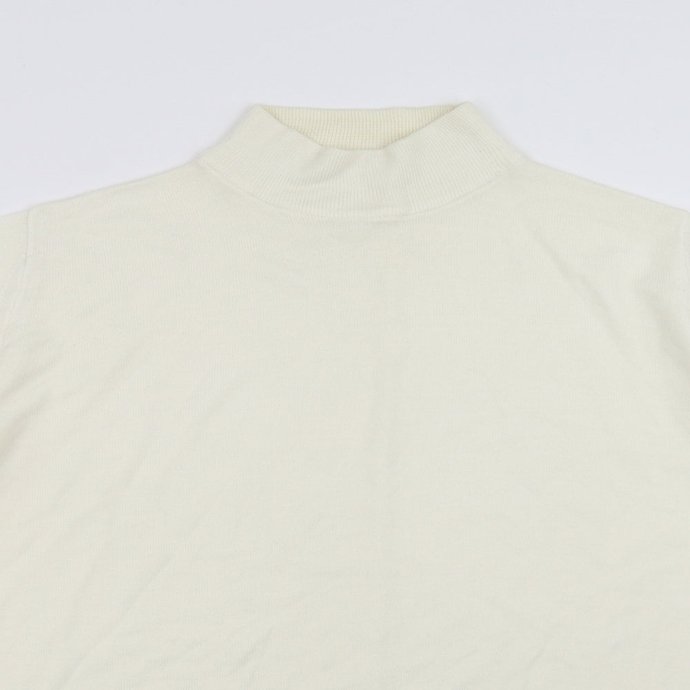 Marks & Spencer Womens Ivory   Pullover Jumper Size 12