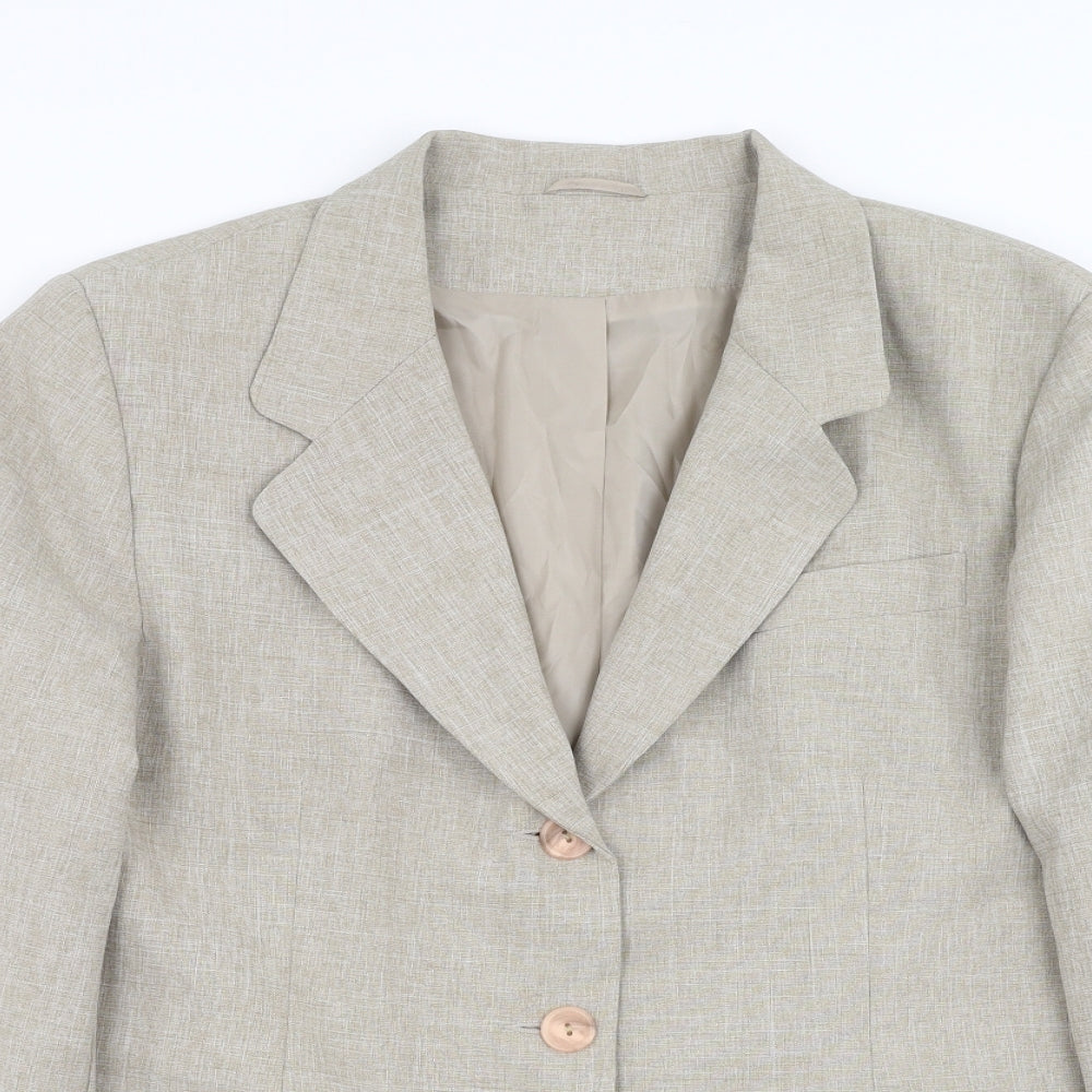 Bonmarché Womens Beige   Jacket Suit Jacket Size 18
