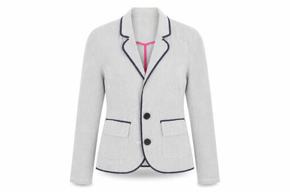 George Womens Grey Striped  Jacket  Size 10
