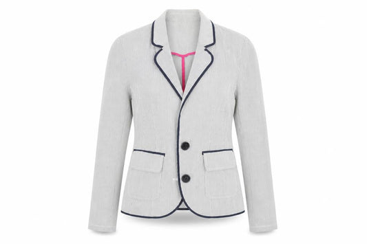 George Womens Grey Striped  Jacket  Size 10