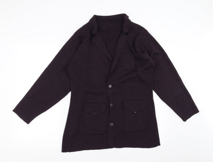 St Bernard Womens Purple   Cardigan Jumper Size 14