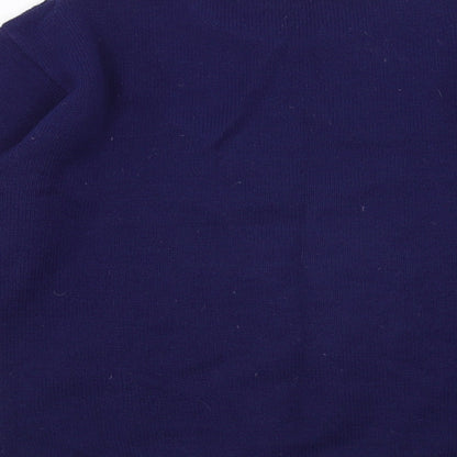 Streamline Mens Blue Geometric  Pullover Jumper Size S