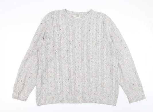 George Mens Grey   Pullover Jumper Size XL