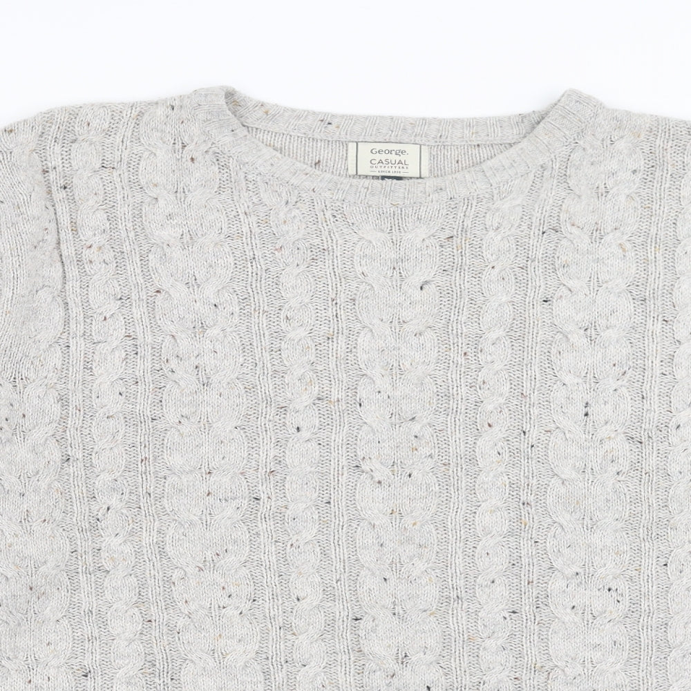 George Mens Grey   Pullover Jumper Size XL