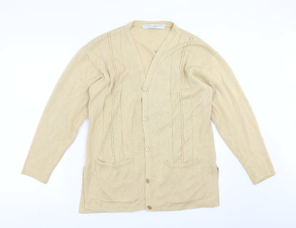 TIGI Womens Beige   Cardigan Jumper Size S