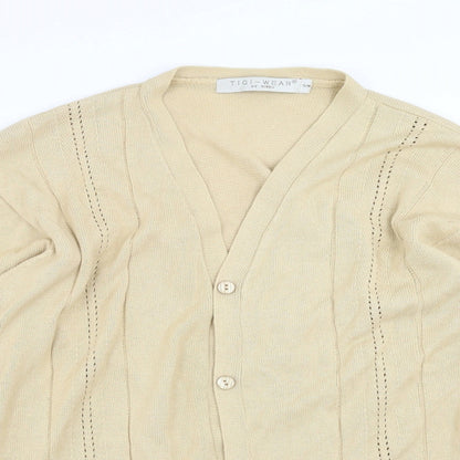 TIGI Womens Beige   Cardigan Jumper Size S