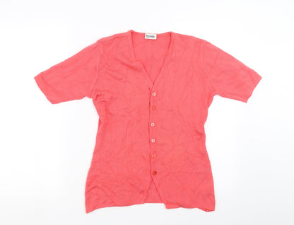 Le Comte Womens Pink   Cardigan Jumper Size 12