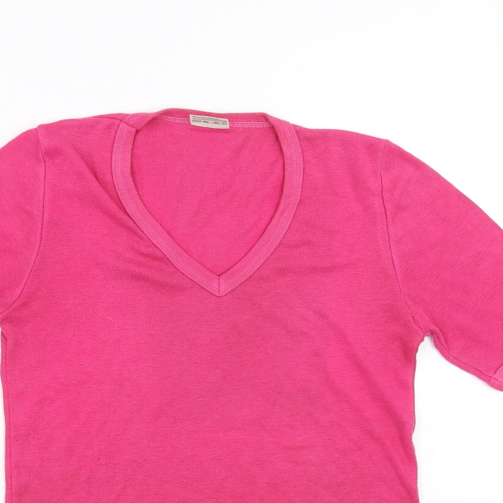 Claire Womens Pink   Basic T-Shirt Size M