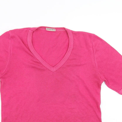 Claire Womens Pink   Basic T-Shirt Size M