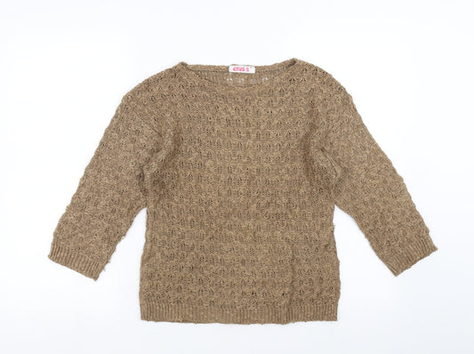 OPUS Womens Brown   Pullover Jumper Size S
