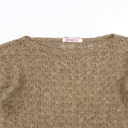 OPUS Womens Brown   Pullover Jumper Size S