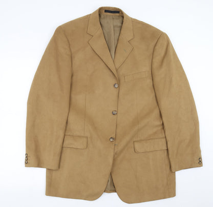 Mens UK Size 42 Marks and Spencer Regular Beige Suit Jacket