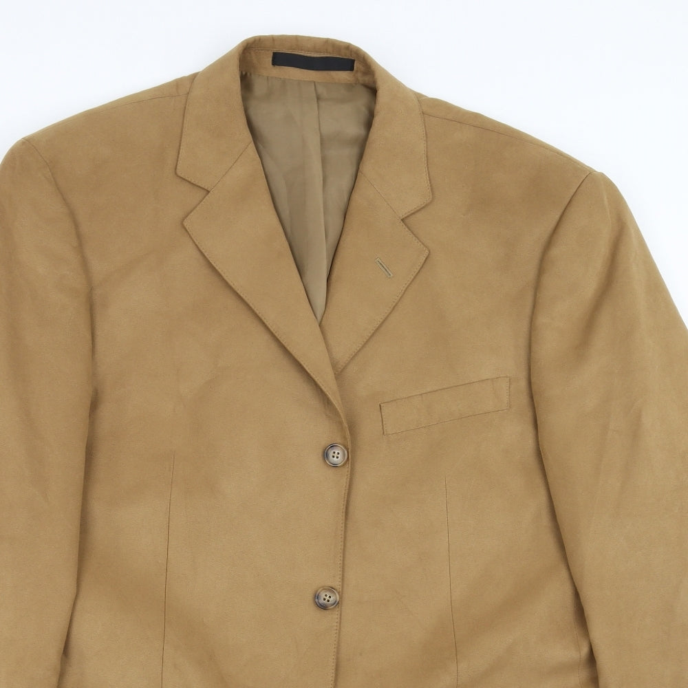 Mens UK Size 42 Marks and Spencer Regular Beige Suit Jacket