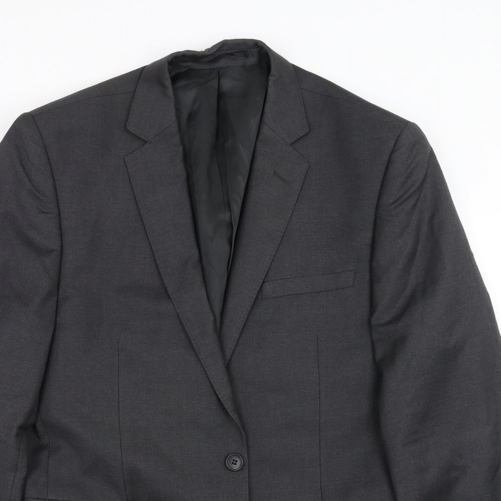 Prestige Mens Grey   Jacket Suit Jacket Size 40