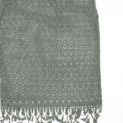 Womens UK Size 10 NEXT Green Basic Blouse