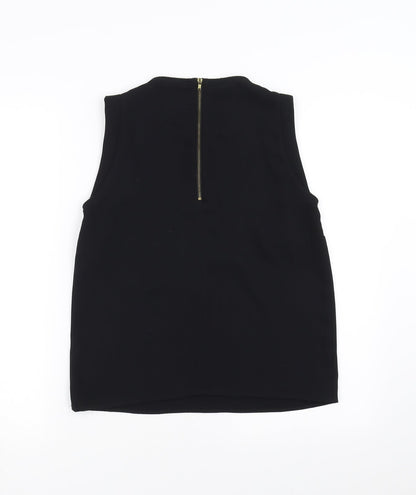 Womens UK Size 8 River Island Black Basic Blouse