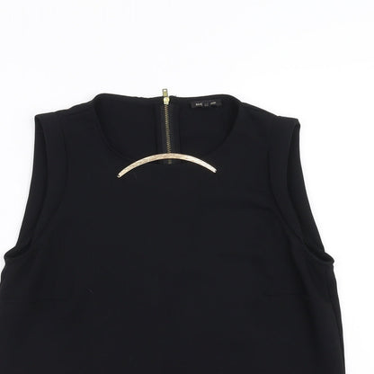 Womens UK Size 8 River Island Black Basic Blouse