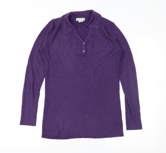 Daxon Womens Purple   Pullover Jumper Size 10