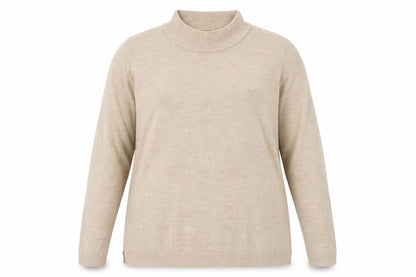 Front view of Papaya women’s brown jumper, size UK 16