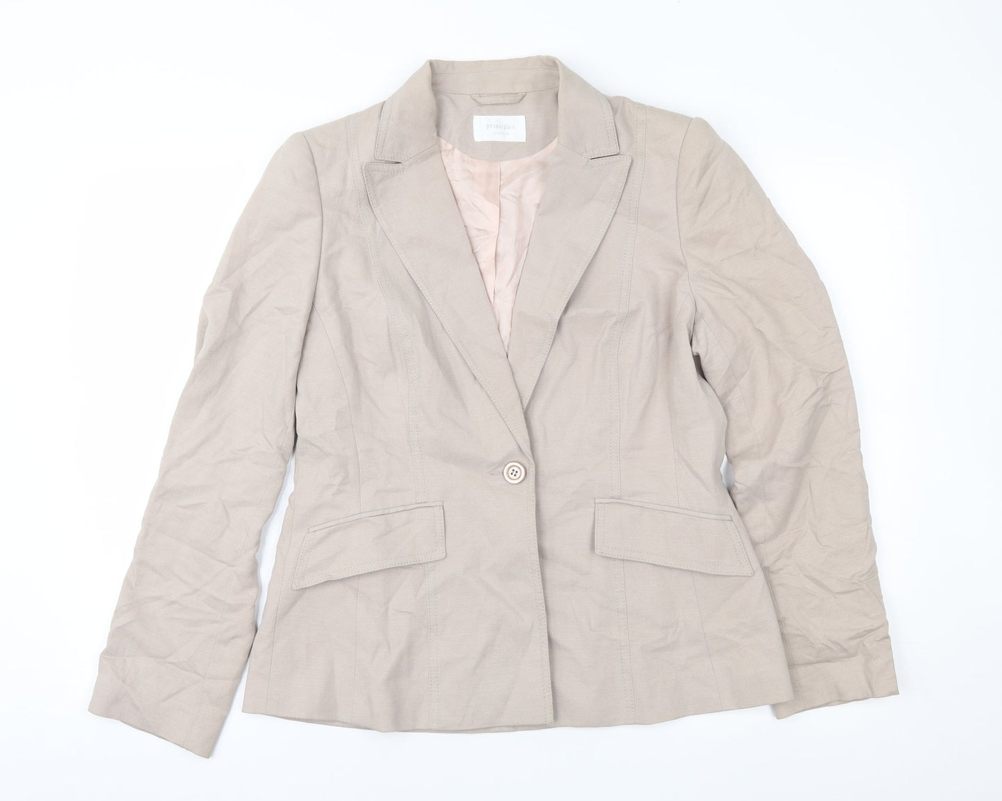 Principles Womens Brown   Jacket Suit Jacket Size 14