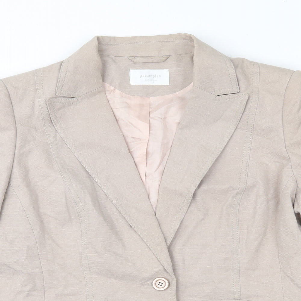 Principles Womens Brown   Jacket Suit Jacket Size 14