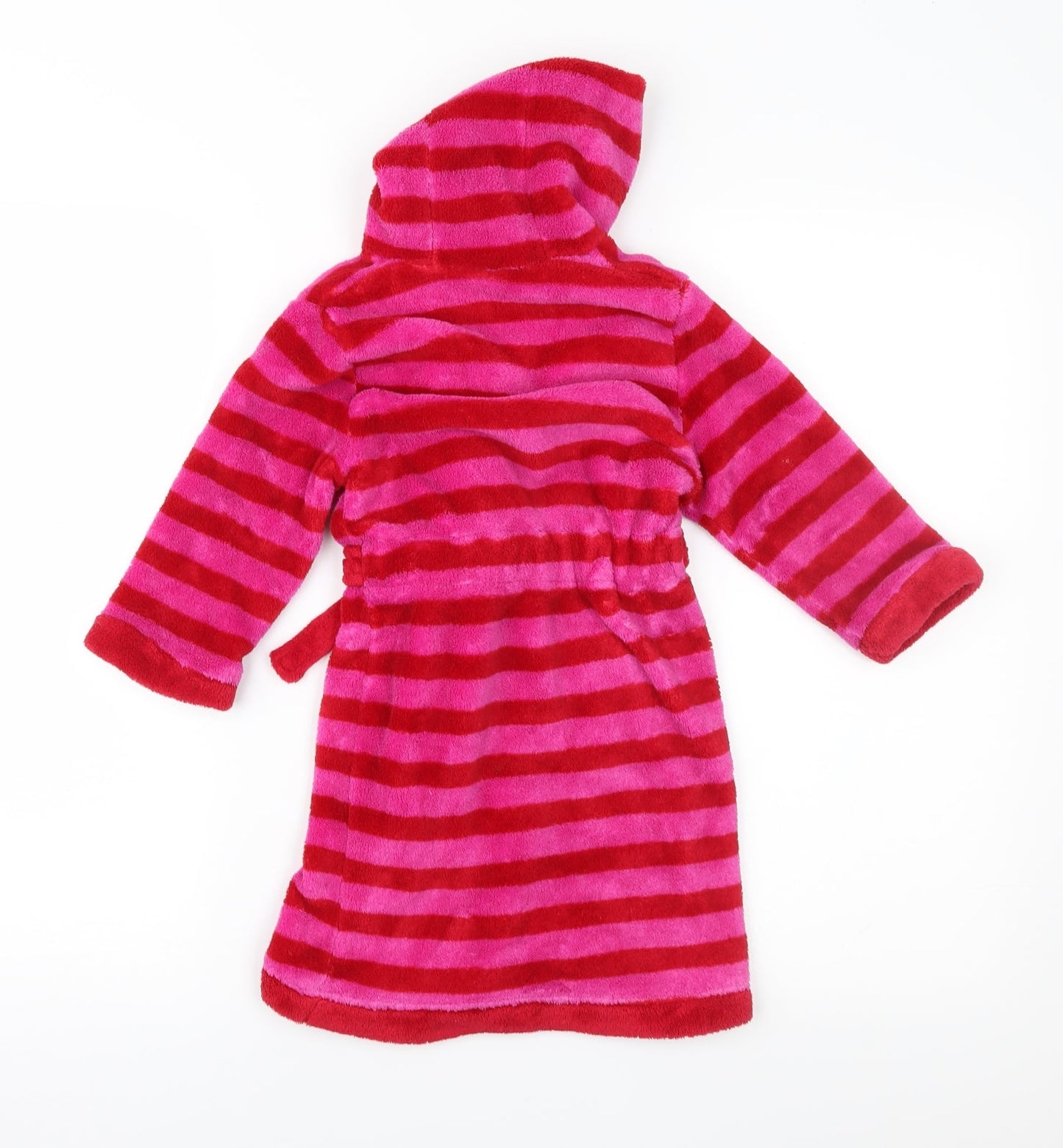 Mini Club Girls Pink Striped   Robe Size 2-3 Years