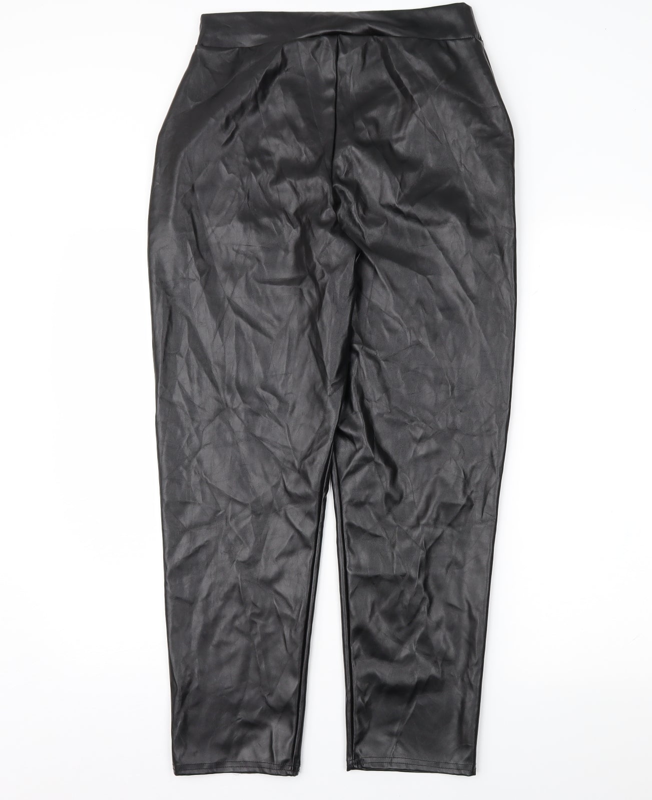 Womens UK Size 12 PRETTYLITTLETHING Regular Fit  Black Trousers