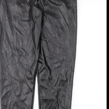 Womens UK Size 12 PRETTYLITTLETHING Regular Fit  Black Trousers