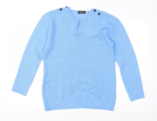 Choice Womens Blue   Pullover Jumper Size S