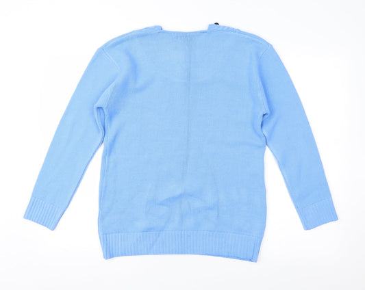 Choice Womens Blue   Pullover Jumper Size S