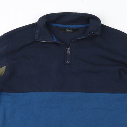 Mens UK Size S Matalan Blue Pullover Sweatshirt
