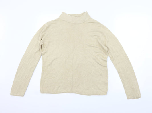 BM Womens Beige   Pullover Jumper Size M