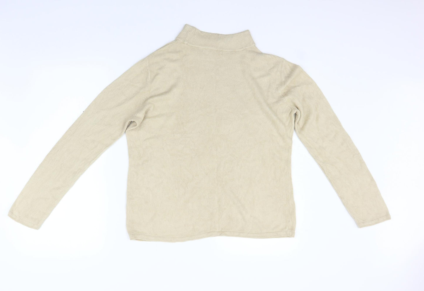 BM Womens Beige   Pullover Jumper Size M