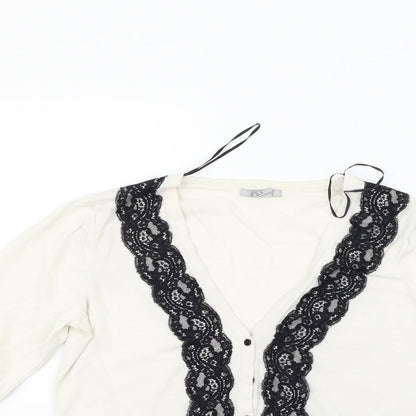 H&M Womens Beige   Cardigan Jumper Size M
