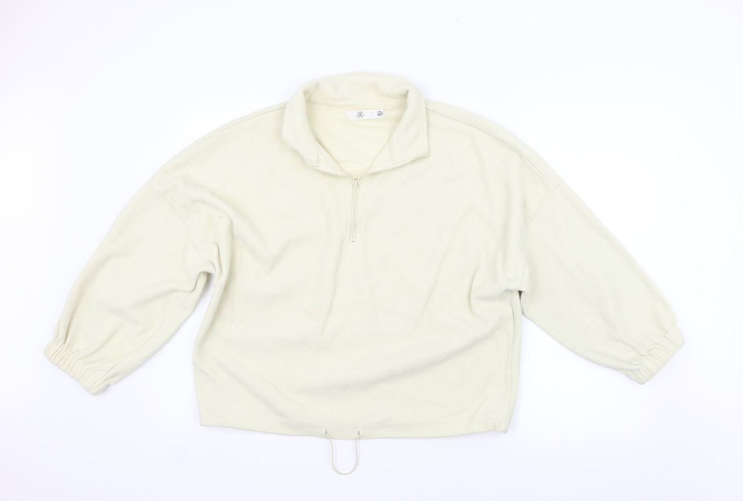 Missguided Womens Beige   Henley Jumper Size 12