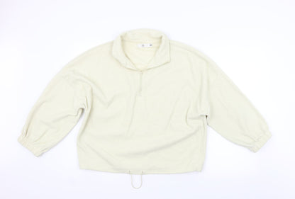 Missguided Womens Beige   Henley Jumper Size 12