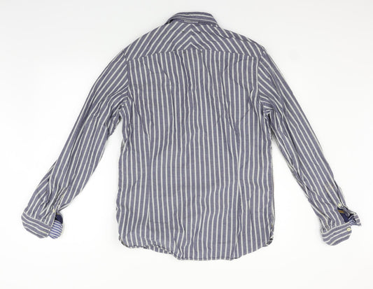 Mens UK Size M NEXT Black  Button-Up Long Sleeve Casual Shirt