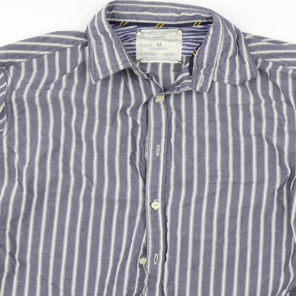 Mens UK Size M NEXT Black  Button-Up Long Sleeve Casual Shirt