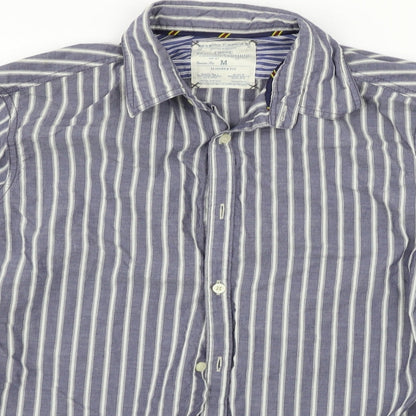 Mens UK Size M NEXT Black  Button-Up Long Sleeve Casual Shirt