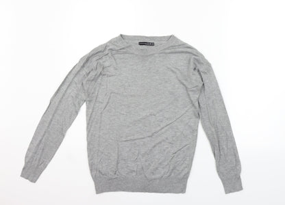 Atmosphere Womens Grey   Henley Jumper Size 8